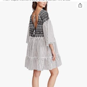 NWT free people Lola embroidered mini dress